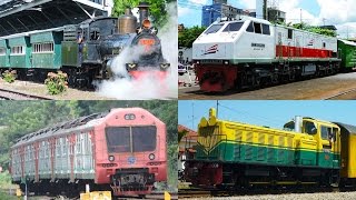 Macammacam Suara Klakson Lokomotif KRD dan KRL di Indonesia [upl. by Ioved269]