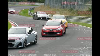 Nürburgring Nordschleife Mégane 3 RS Cup X2 Touristenfahrten 31 08 2023 [upl. by Niuq380]