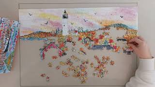 Time Lapse Puzzle Galison Autumn by the sea 1000 [upl. by Sephira634]