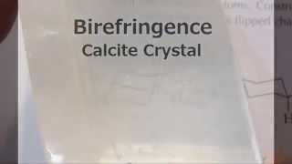 Birefringence of Calcite Crystals  Lu Le Laboratory [upl. by Eemla]