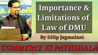 Importance amp Limitations of Law of Diminishing Marginal Utility [upl. by Ikey]