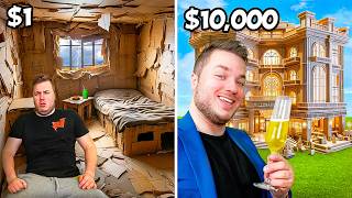 1 VS 10000 BOX FORT HOTEL 24 Hour Challenge [upl. by Adiol657]