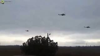 Вторжения Российских вертолетов в КрымInvasion of Russian helicopters in Crimea [upl. by Yerhpmuh]