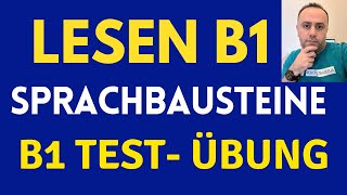 Prüfung B1 Lesen  DTZ GAST B1 Sprachbausteine  Test B1  Übungen B1 [upl. by Arracat]