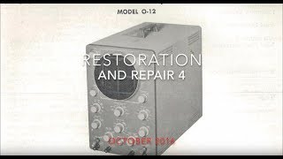 Heathkit Oscilloscope O12 Restoration amp Repair 6  Capacitor work [upl. by Veejar]