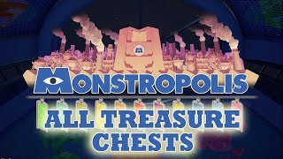 Kingdom Hearts 3 Monstropolis Treasure Chests  All Treasure Chests [upl. by Schweiker760]