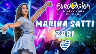 Marina Satti  Zari LIVE  Greece Eurovision 2024 [upl. by Hendry974]