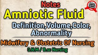 Amniotic Fluid During Pregnancy [upl. by Yeliak]