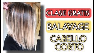 Clase de BALAYAGE en cabello CORTO AÑO 2024 [upl. by Svoboda920]