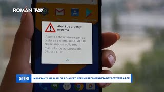 Importanța mesajelor RoAlert nefiind recomandată dezactivarea lor [upl. by Dieterich]