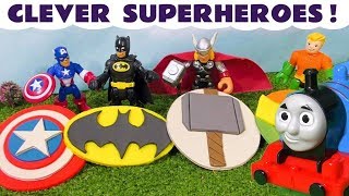 Toy Batman Superhero Stop Motion Badges Story [upl. by Nyladnor219]