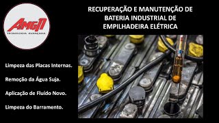 Recupereção e Manutenção de Bateria Industrial de Empilhadeira Elétrica [upl. by Ellehcsar]