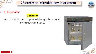 3 Incubator  25 common microbiology instrument instrument laboratory microbiology part3 [upl. by Alta]