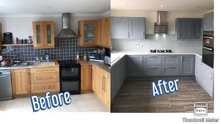 Kitchen Refit  Howdens Fairford Blue  Handy Fitting Guide [upl. by Ogata]