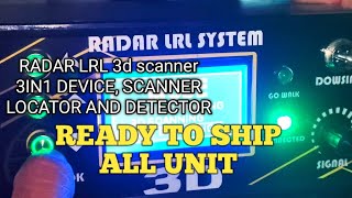 RADAR LRL 3D SCANNER 3 IN 1 DEVICE 3D SCANNERLOCATOR AND DETECTOR [upl. by Erl759]