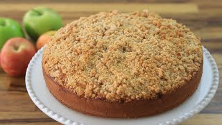 Apple Crumble Cake Recipe  Apple Streusel Cake [upl. by Annat724]