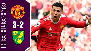 Manchester United vs Norwich 32 Highlights  Premier League  20212022 [upl. by Abeu]