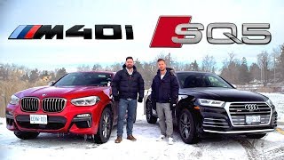 2019 BMW X4 M40i vs Audi SQ5  Performance SUV FaceOff [upl. by Kery]