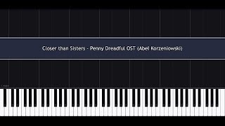 Abel Korzeniowski  Closer than Sisters  Piano Cover Penny Dreadful OST  SynthesiaMIDI [upl. by Notgnirra]