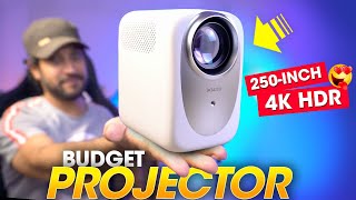 Best BUDGET PROJECTOR for Home Theater⚡️ HUGE 250INCH amp 4K HDR Auto Focus  Wzatco CE Projector [upl. by Wat]