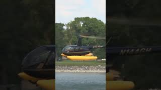 Helicopter Landing in Water How Long Can It Float shorts fyp [upl. by Odlawso]