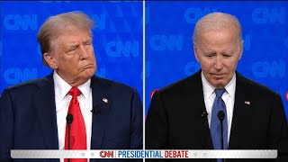 First 2024 BidenTrump Debate Biden trails off while speaking during the CNN presidential debate [upl. by Darleen]