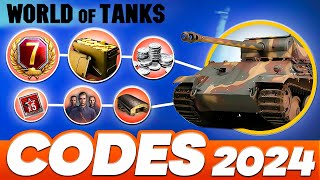 WOT Codes 🔥 Bonus Codes World of Tanks 2024 🔥 How to use Codes [upl. by Eibbil]