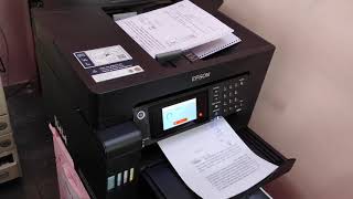 Epson L15150 Setting amp DADF with Xerox Speed [upl. by Yklam]