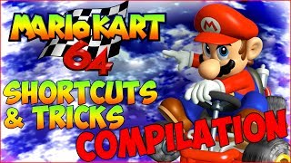 Mario Kart 64 Shortcuts Secrets Tricks amp Glitches Compilation [upl. by Lohse]