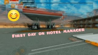 first day at hotel manager simulator ❤️ [upl. by Tildie]