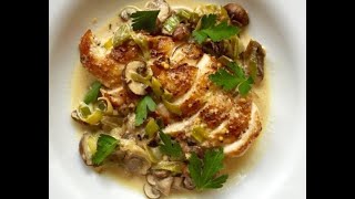 Chicken fillet with leek and mushroom sauce [upl. by Eillo]