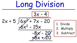 Polynomials  Long Division [upl. by Apollus]