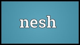 Nesh Meaning [upl. by Kablesh657]