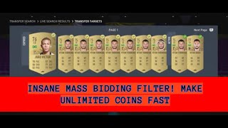 FIFA 23 TRADING TIPS  INSANE MASS BIDDING FILTER MAKE UNLIMITED COINS FAST  FIFA 23 TRADING TIPS [upl. by Shannen]