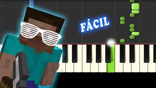 Minero  El Rubius  Fácil  Piano Tutorial  Cover [upl. by Terraj166]