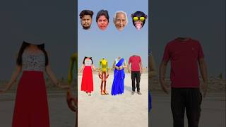 Moye Moye tranding song and blue Sadi women amp red Sadi women and young alien head matching new game [upl. by Akinar]