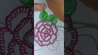 Marvelous Leaf Embroidery Work by Hand  Stitch Embroidery Designs  Hand Embroidery Design [upl. by Cioffred]