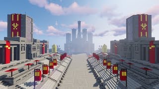 Minecraft The Hunger Games  The Avenue of the Tributes Capitol Timelapse [upl. by Fasa]