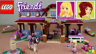 UNBOXING AND BUILDINGLEGO Friends Heartlake Riding Club FUN Toy Video for Kids GIRLS PLAY VIDEO [upl. by Notnroht]