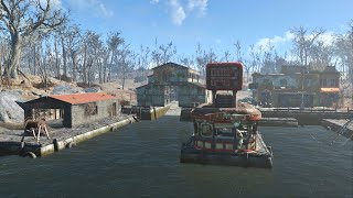 Fallout 4  Next Gen Restart  Egret Tours Marina  Settlement Tour  No Commentary [upl. by Tharp]