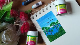 how to make a easy oil pastels drawing ✨ oil pastels drawings for beginners  acrylic painting [upl. by Aisanahta]