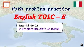 Tolce practise problem solving Math part2 Study in Italy 2024 italianuniversity tolcexam [upl. by Aicnorev]