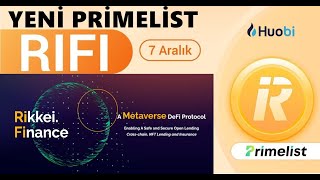 Huobi Prime List Rifi Coin  Rikkei Finance Nasıl Alınır  Huobi Prime List Nasıl Katılınır [upl. by Riatsala]