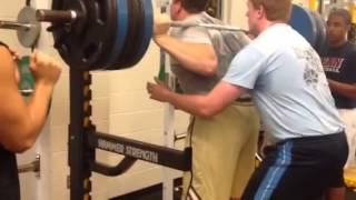 Quenton Nelsons sweet 500 lb squat [upl. by Markus]