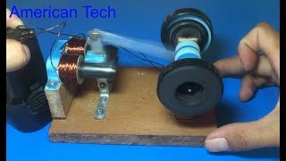 How to make a powerful solenoid Engine  DIY electromagnet engine [upl. by Anale]