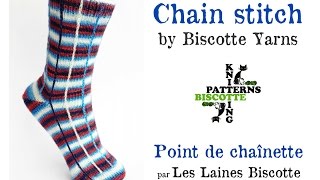 Chain Stitch  Point de chaînette [upl. by Aehtla]