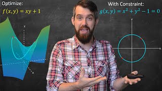 Lagrange Multipliers  Geometric Meaning amp Full Example [upl. by Grail]