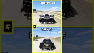 GTA ONLINE  TORERO XO vs OBEY 10F [upl. by Fesoj]