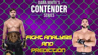 Contender Series Artem Vakhitov vs Islem Masraf Fight Analysis amp Prediction Week 9 [upl. by Jary]