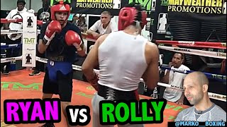 Ryan Garcia WHOOPS Rolly Romero in sparring [upl. by Nyrac974]